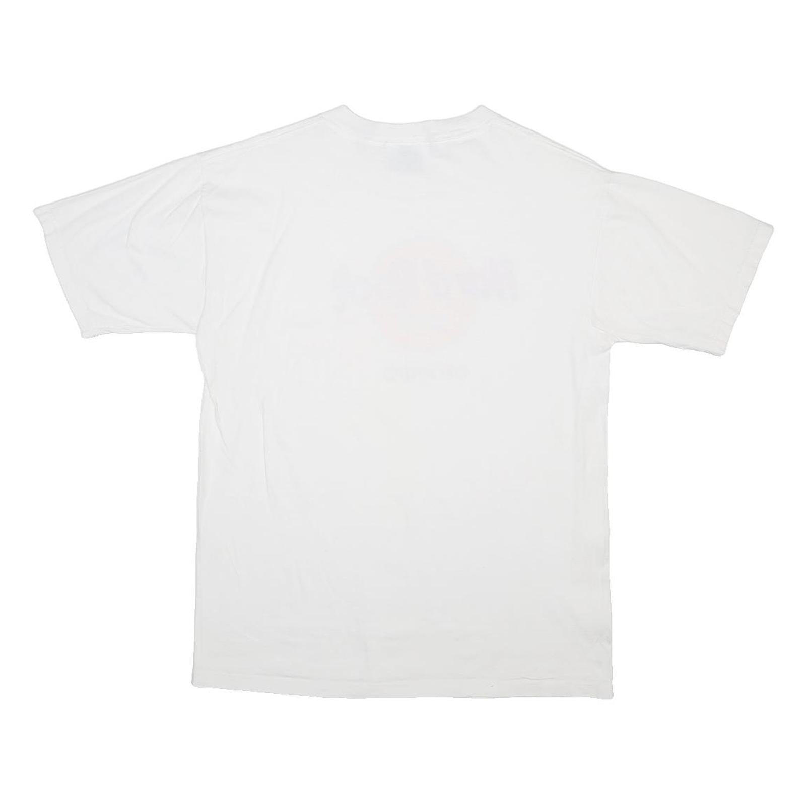 HARD ROCK CAFE Mens White Orlando Graphic T-Shirt M Short Sleeve Crew Neck