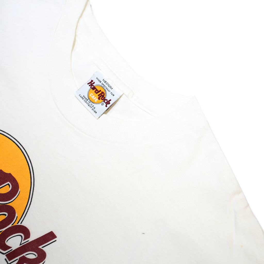 HARD ROCK CAFE Mens White Orlando Graphic T-Shirt M Short Sleeve Crew Neck