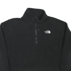 THE NORTH FACE Womens Black Zip Fleece Jacket S Polyester Blend Warm Casual
