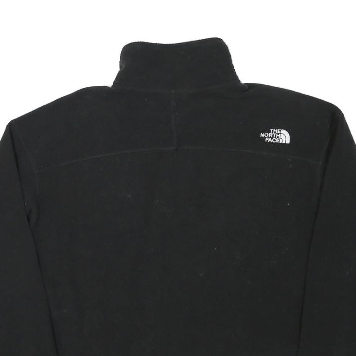 THE NORTH FACE Womens Black Zip Fleece Jacket S Polyester Blend Warm Casual