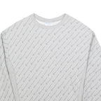 CHAMPION REVERSE WEAVE Womens Grey Crew Neck L Cotton Blend Printed Sweatshirt
