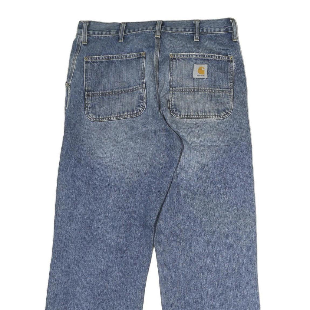 CARHARTT Mens Blue Regular Straight Denim Medium W32 L29 Casual Workwear Jeans