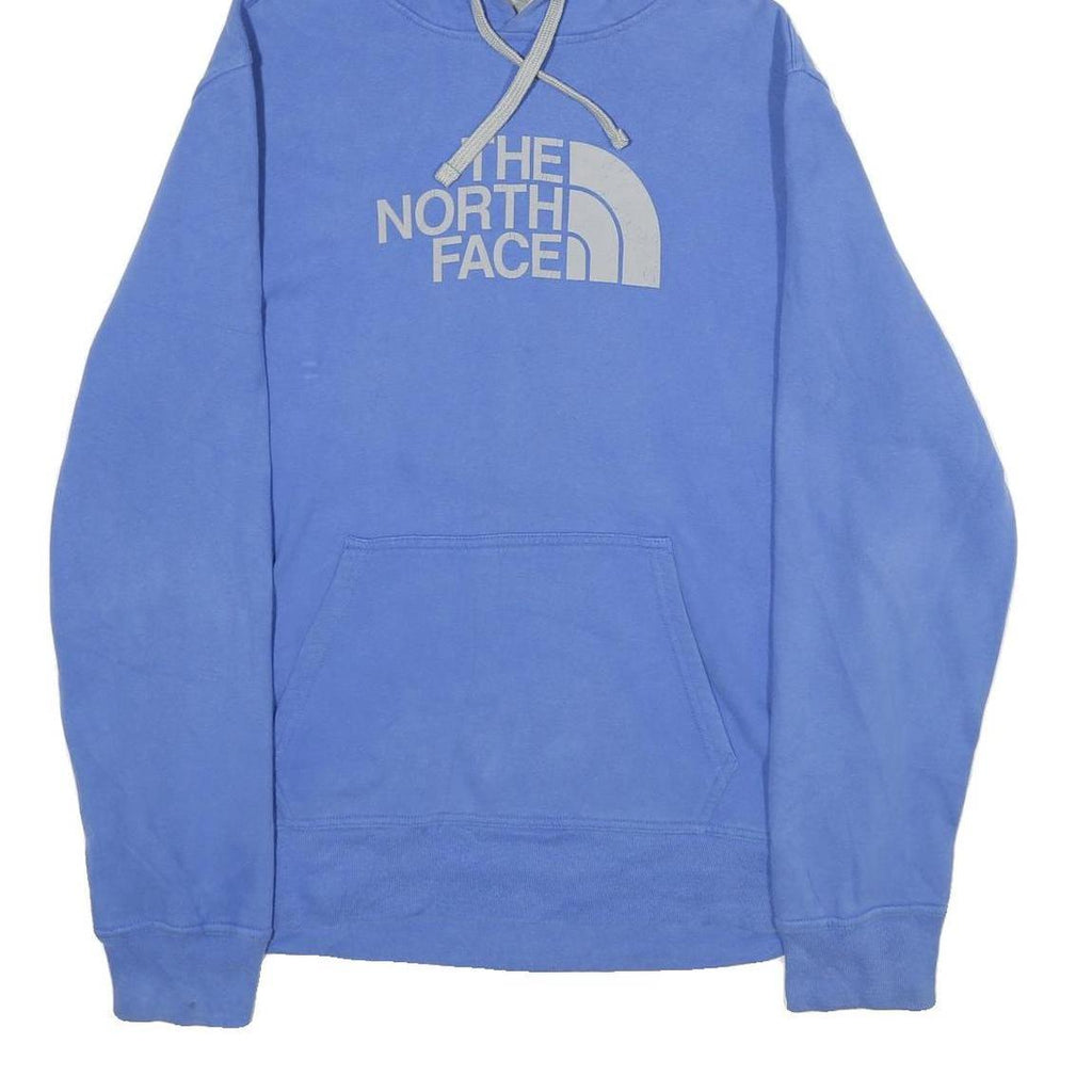 THE NORTH FACE Mens Blue Pullover Hoodie L Cotton Blend Sweatshirt