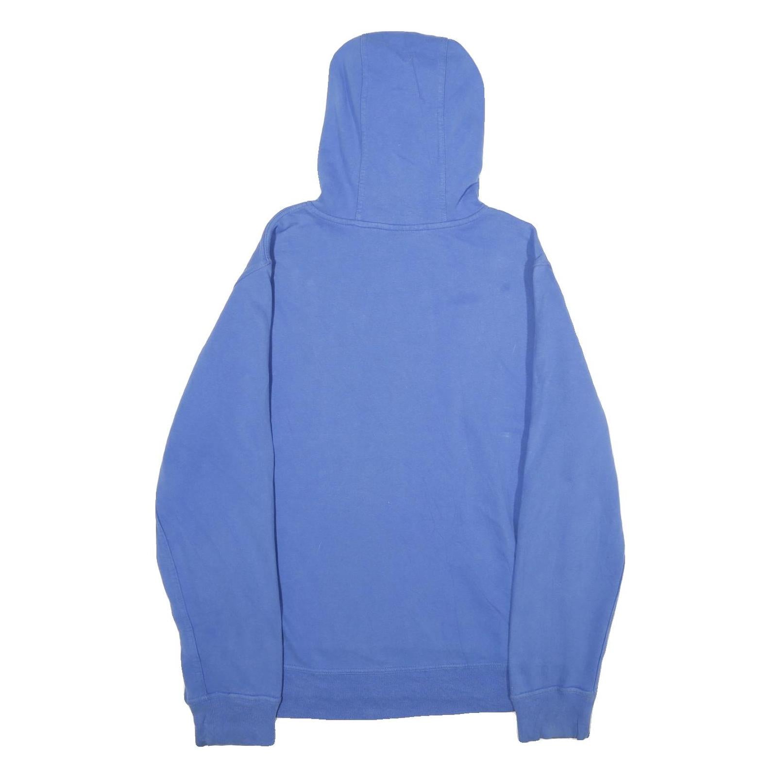 THE NORTH FACE Mens Blue Pullover Hoodie L Cotton Blend Sweatshirt