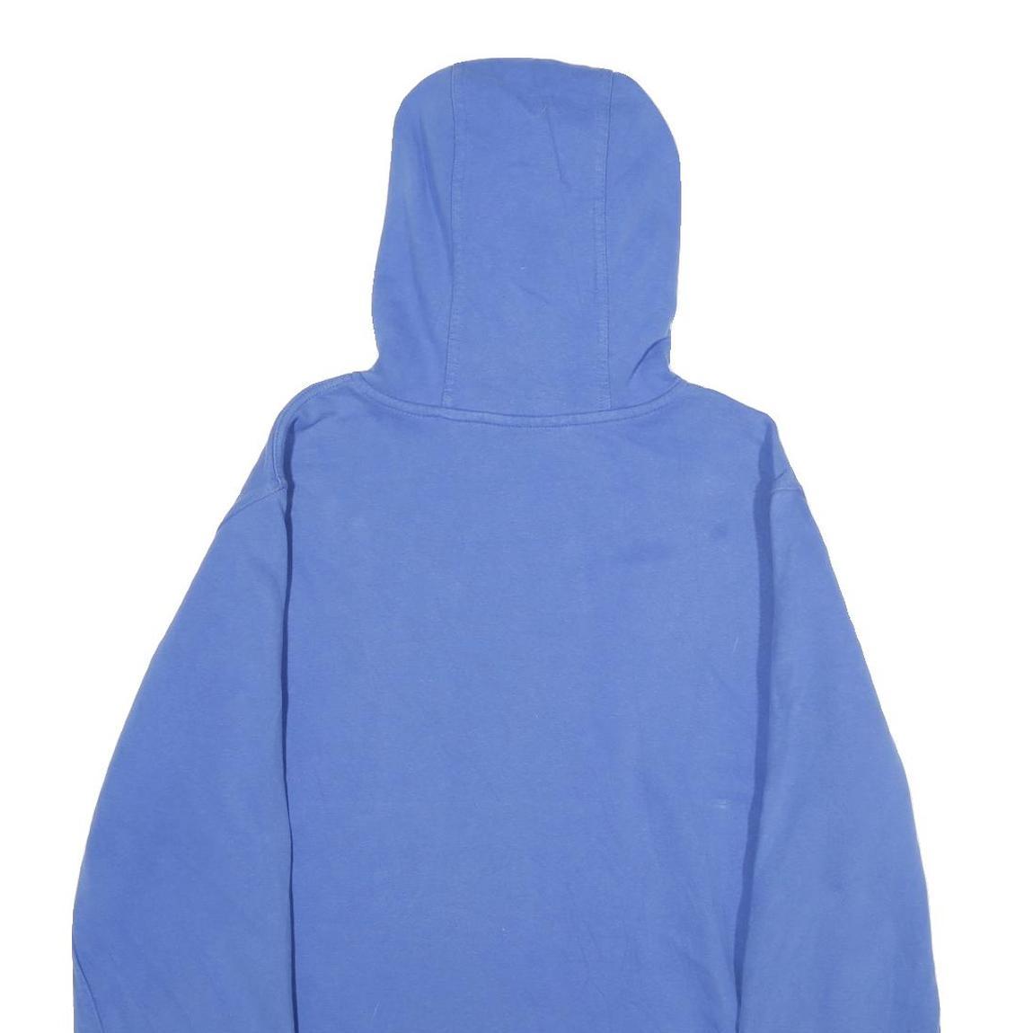 THE NORTH FACE Mens Blue Pullover Hoodie L Cotton Blend Sweatshirt