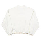 SDI Womens White Ski Wear Collar XL Cotton Blend Pullover Sweatshirt Ski Style