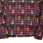 PAULA KLEIN Womens Colourblock Jacket S Woven Button Closure Elegant Office Wear