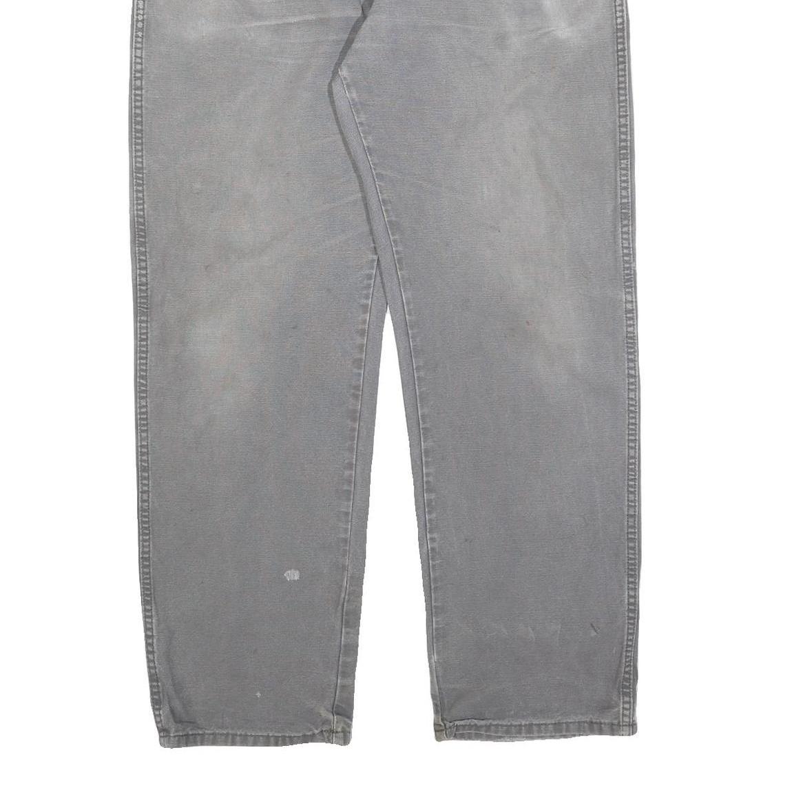 DICKIES Mens Relaxed Grey Denim W38 L32 Workwear Jeans Zip Closure