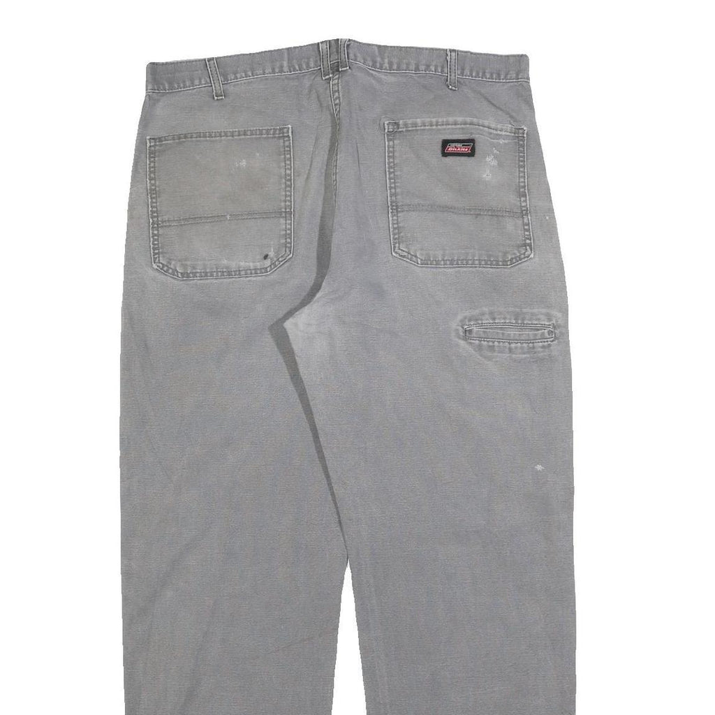 DICKIES Mens Relaxed Grey Denim W38 L32 Workwear Jeans Zip Closure