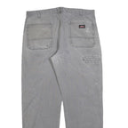 DICKIES Mens Relaxed Grey Denim W38 L32 Workwear Jeans Zip Closure