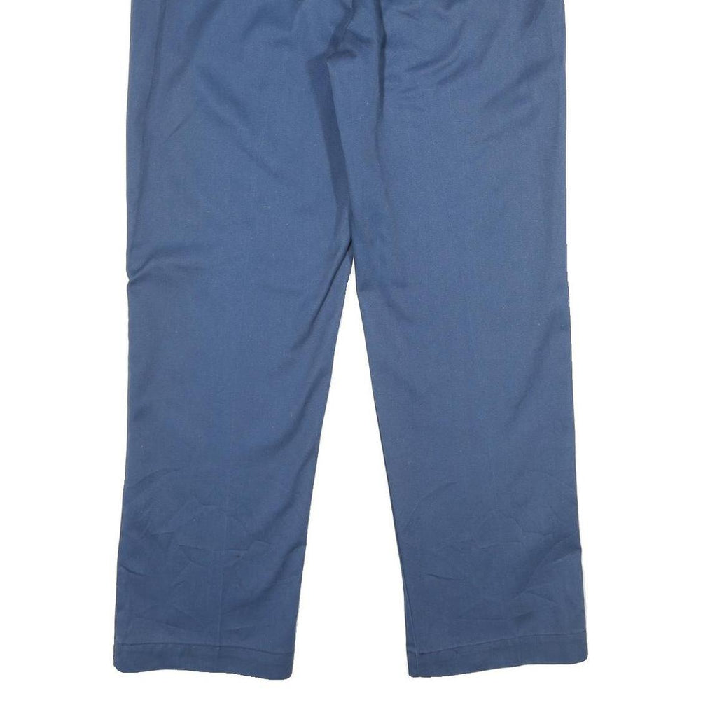 DICKIES Mens Polyester Blend Blue Regular Fit Straight Leg Trousers W38 L32