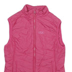 JACK WOLFSKIN Womens Pink Sleeveless Quilted Jacket S Polyester Outdoor Zip