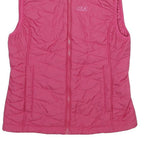 JACK WOLFSKIN Womens Pink Sleeveless Quilted Jacket S Polyester Outdoor Zip