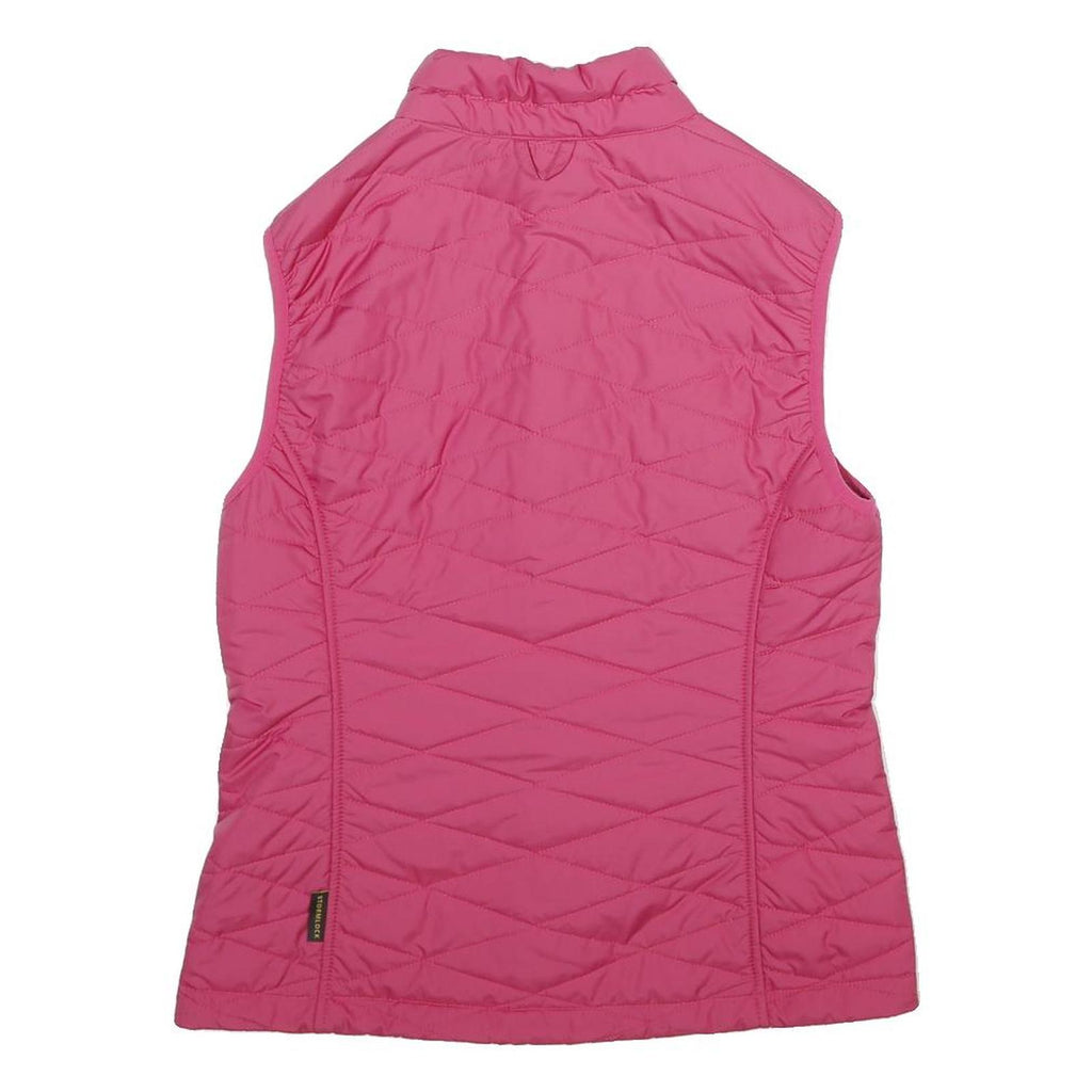 JACK WOLFSKIN Womens Pink Sleeveless Quilted Jacket S Polyester Outdoor Zip