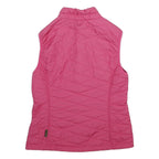 JACK WOLFSKIN Womens Pink Sleeveless Quilted Jacket S Polyester Outdoor Zip