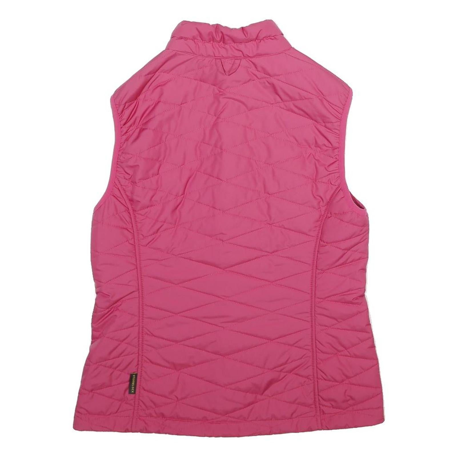 JACK WOLFSKIN Womens Pink Sleeveless Quilted Jacket S Polyester Outdoor Zip