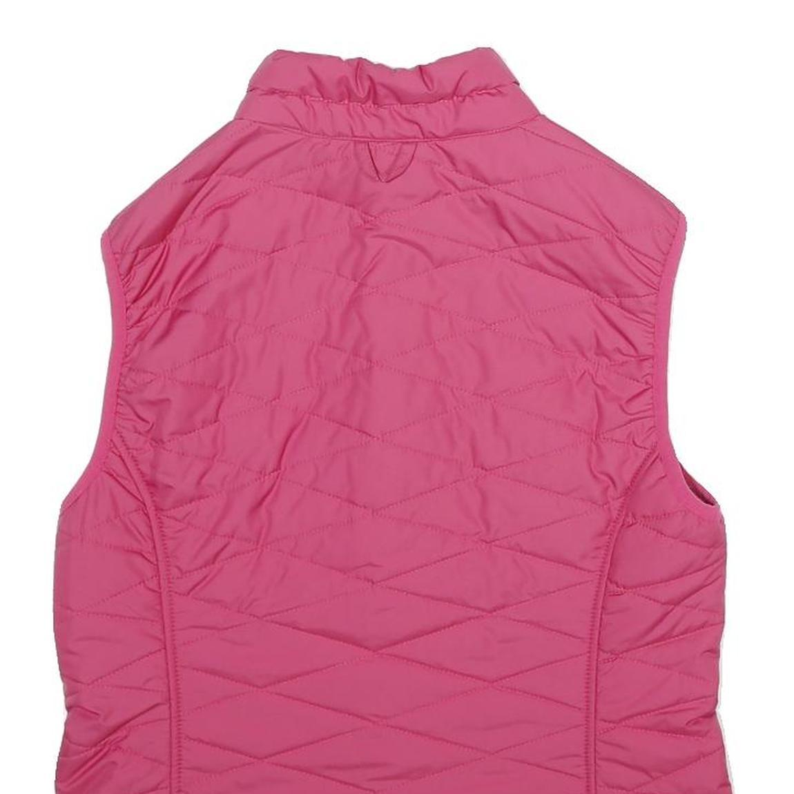 JACK WOLFSKIN Womens Pink Sleeveless Quilted Jacket S Polyester Outdoor Zip