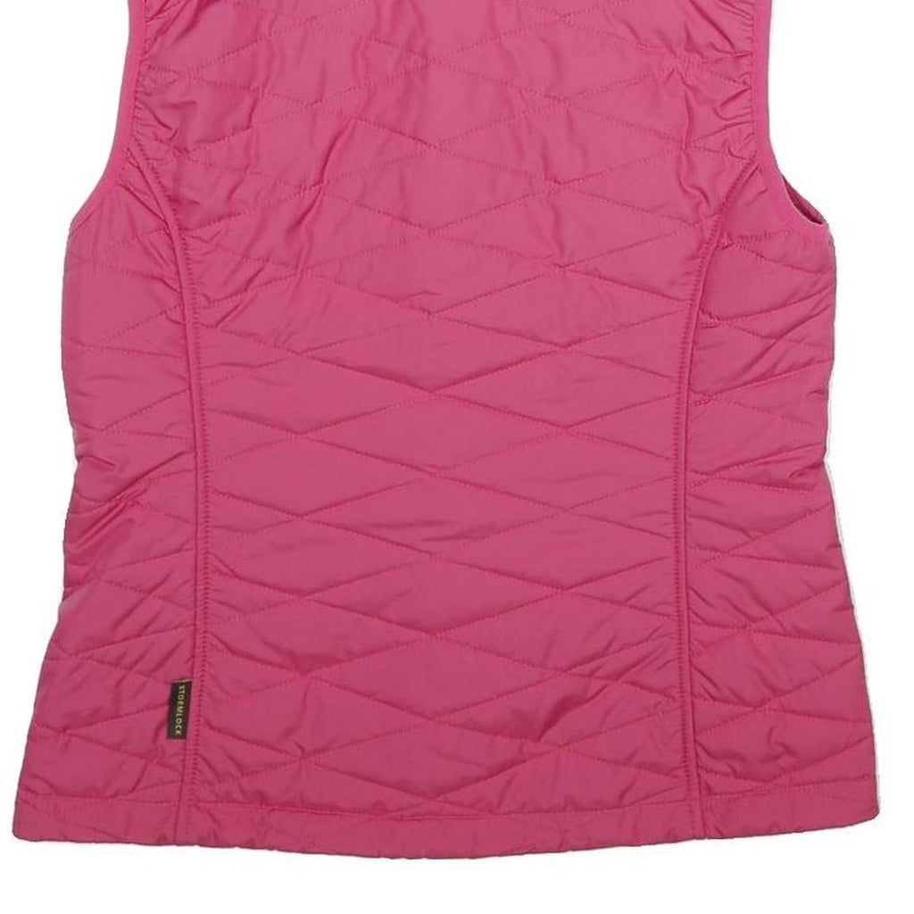 JACK WOLFSKIN Womens Pink Sleeveless Quilted Jacket S Polyester Outdoor Zip