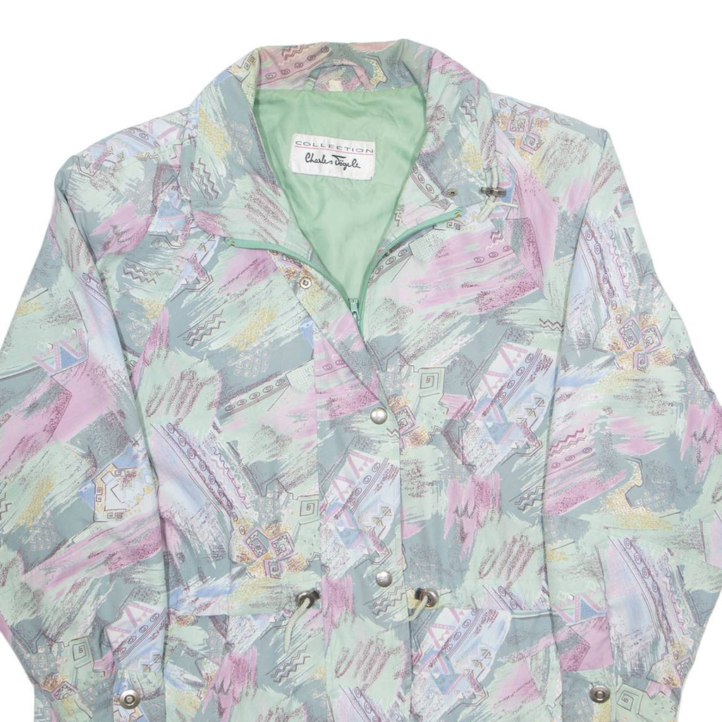 CHARLES VOGELE Mens Jacket Green Crazy Pattern L