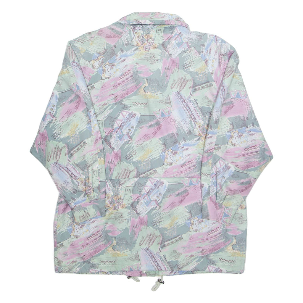 CHARLES VOGELE Mens Jacket Green Crazy Pattern L