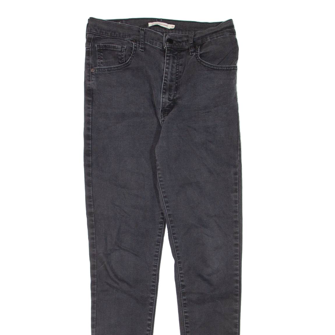 LEVI'S Mile High BIG E Womens Jeans Black Slim Skinny W30 L32