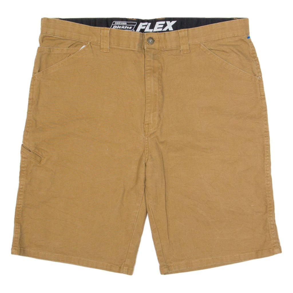 DICKIES Flex Mens Workwear Shorts Brown XL W38