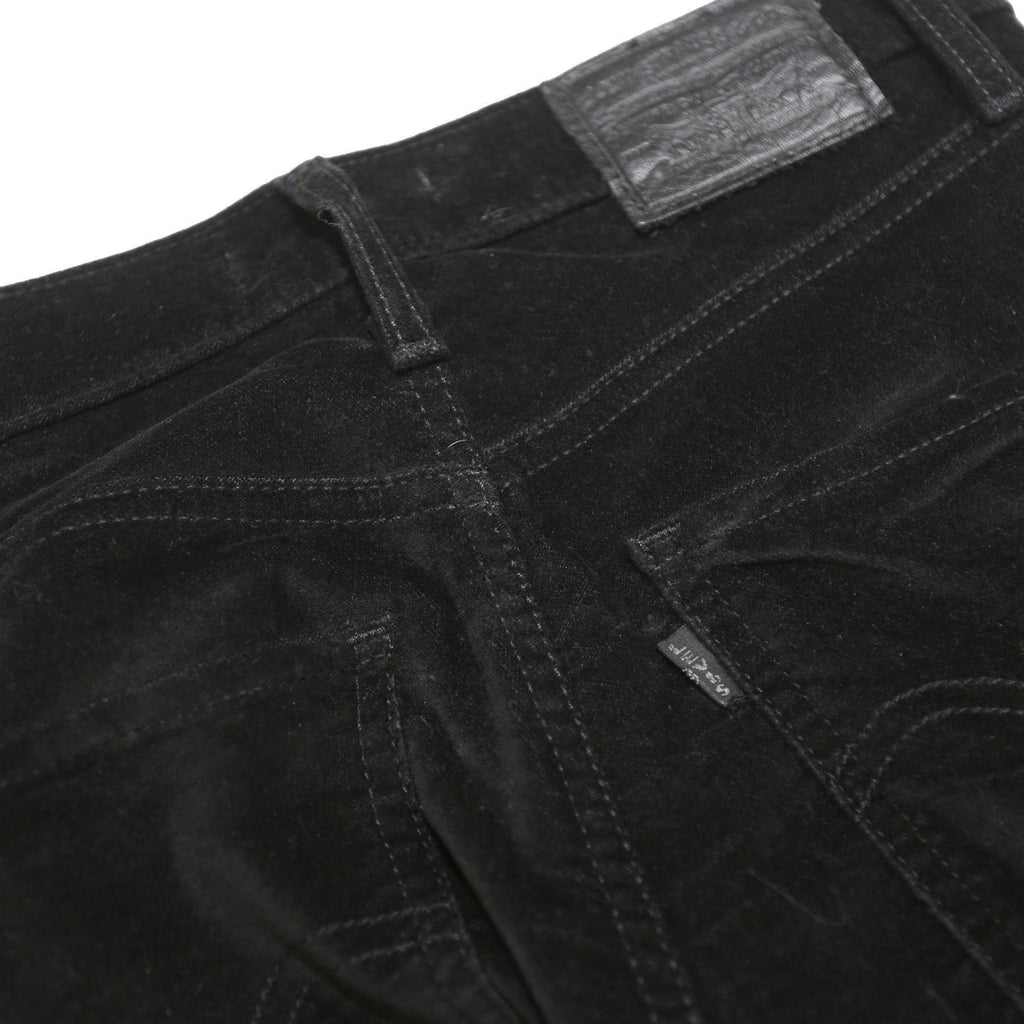 LEVI'S Womens Slim Black Cotton Blend Zip Trousers W25 L30 Womens Slim Fit