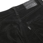 LEVI'S Womens Slim Black Cotton Blend Zip Trousers W25 L30 Womens Slim Fit