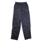 CHAMPION Mens Joggers Black S W26 L31 Slim Tapered Snap Button Track Pants