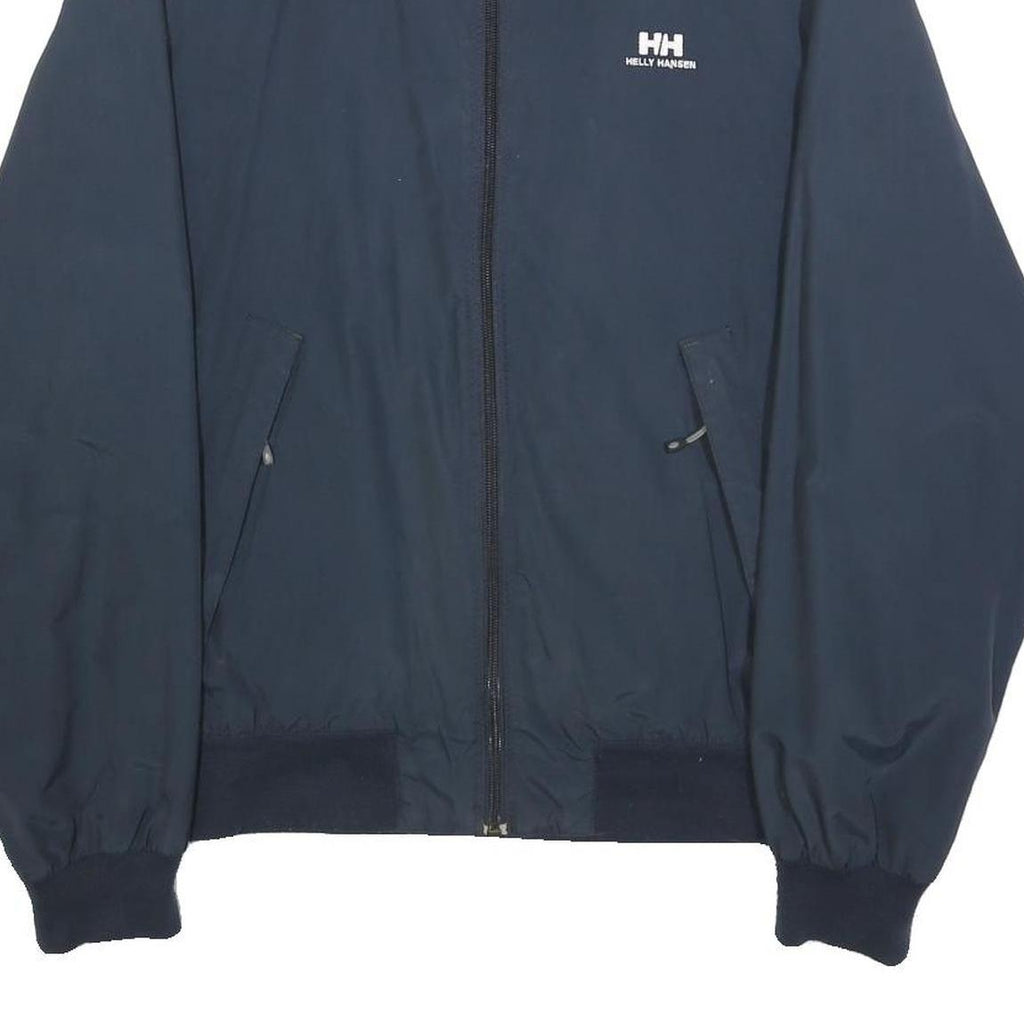 HELLY HANSEN Mens Navy Blue Jacket S Polyamide Plain Zip Outdoor Light Layer