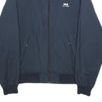 HELLY HANSEN Mens Navy Blue Jacket S Polyamide Plain Zip Outdoor Light Layer