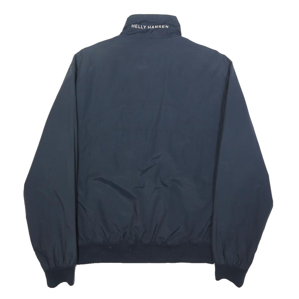 HELLY HANSEN Mens Navy Blue Jacket S Polyamide Plain Zip Outdoor Light Layer