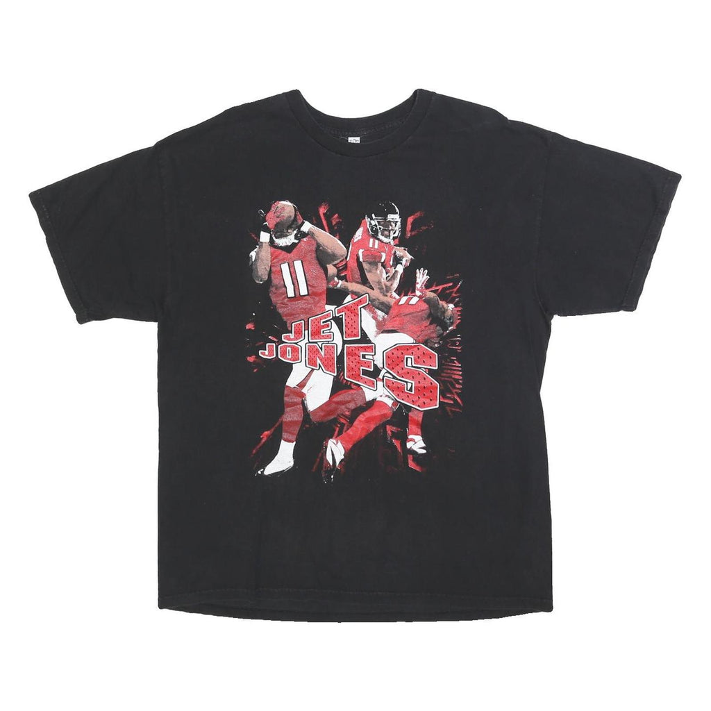 AL STYLE Mens Black Jet Jones Graphic T-Shirt XL Short Sleeve Crew Neck