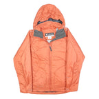 COLUMBIA Womens Orange Zip Jacket S Polyester Blend Outdoor Lightweight Warm