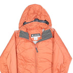 COLUMBIA Womens Orange Zip Jacket S Polyester Blend Outdoor Lightweight Warm