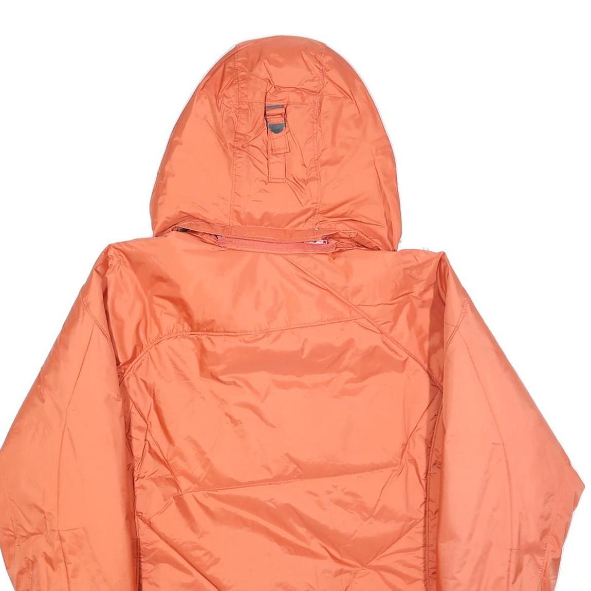 COLUMBIA Womens Orange Zip Jacket S Polyester Blend Outdoor Lightweight Warm