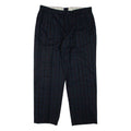 Check Mens Trousers Green Regular Tapered W34 L30