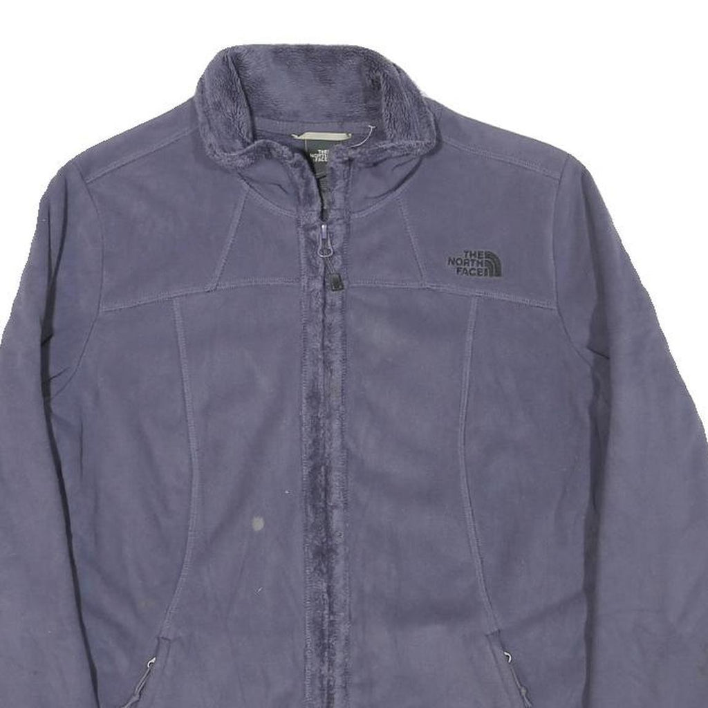 THE NORTH FACE Womens Purple Jacket S Polyester Blend Zip Plain Outdoor Casual