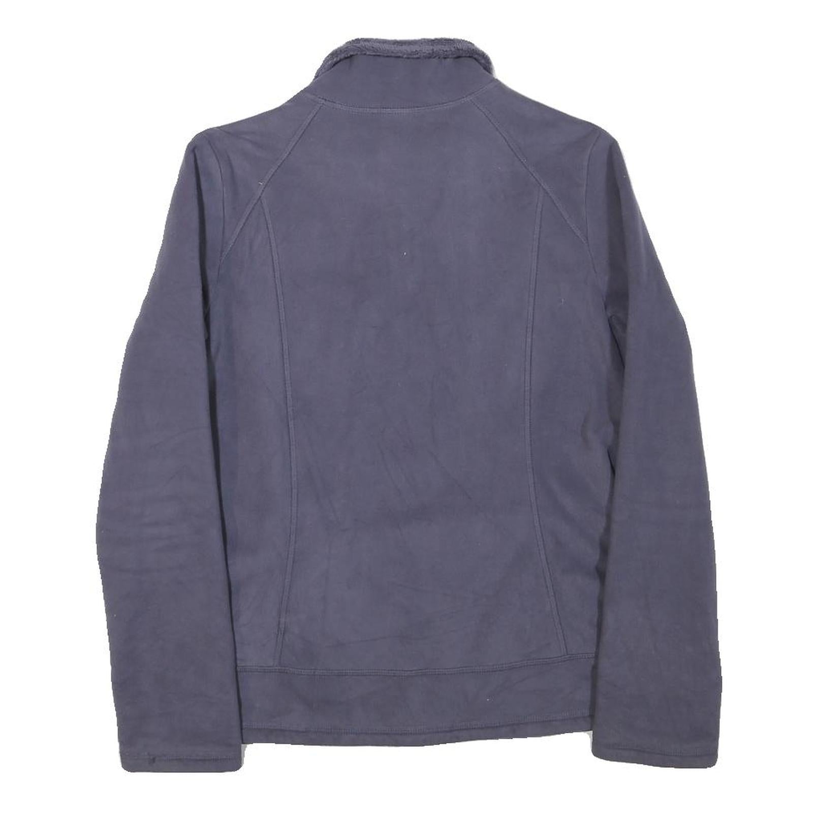 THE NORTH FACE Womens Purple Jacket S Polyester Blend Zip Plain Outdoor Casual