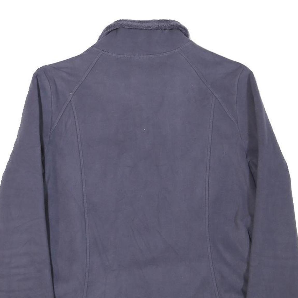 THE NORTH FACE Womens Purple Jacket S Polyester Blend Zip Plain Outdoor Casual