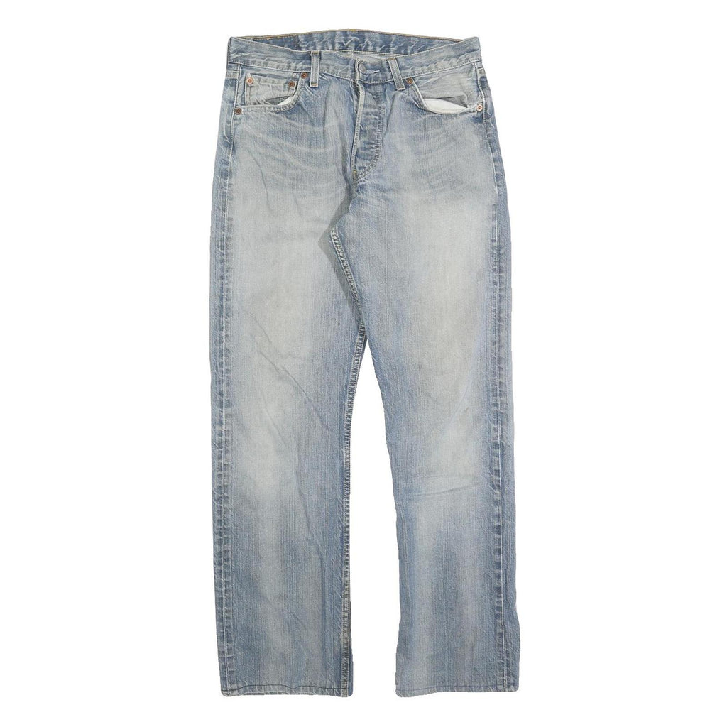 LEVI'S 501 Mens Jeans Blue Regular Straight Denim Medium W30 L30 Classic Fit