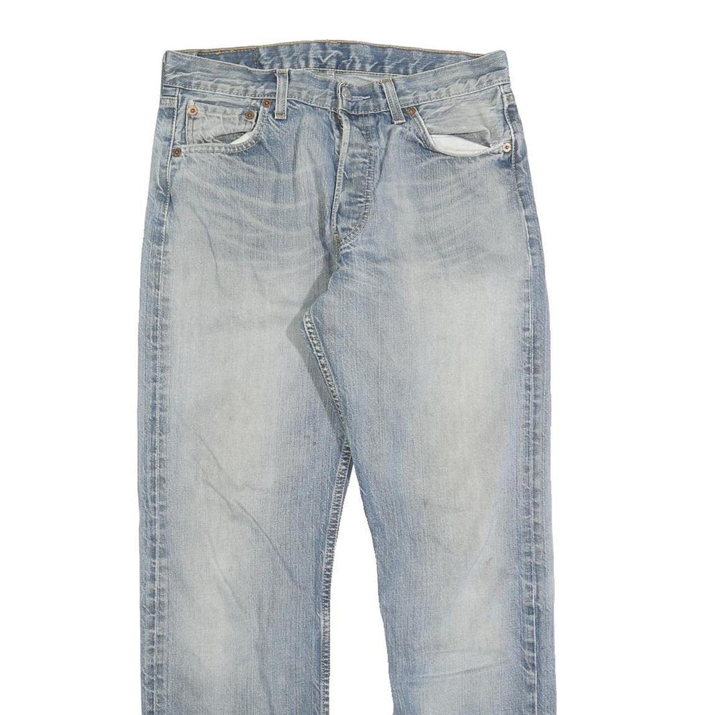 LEVI'S 501 Mens Jeans Blue Regular Straight Denim Medium W30 L30 Classic Fit