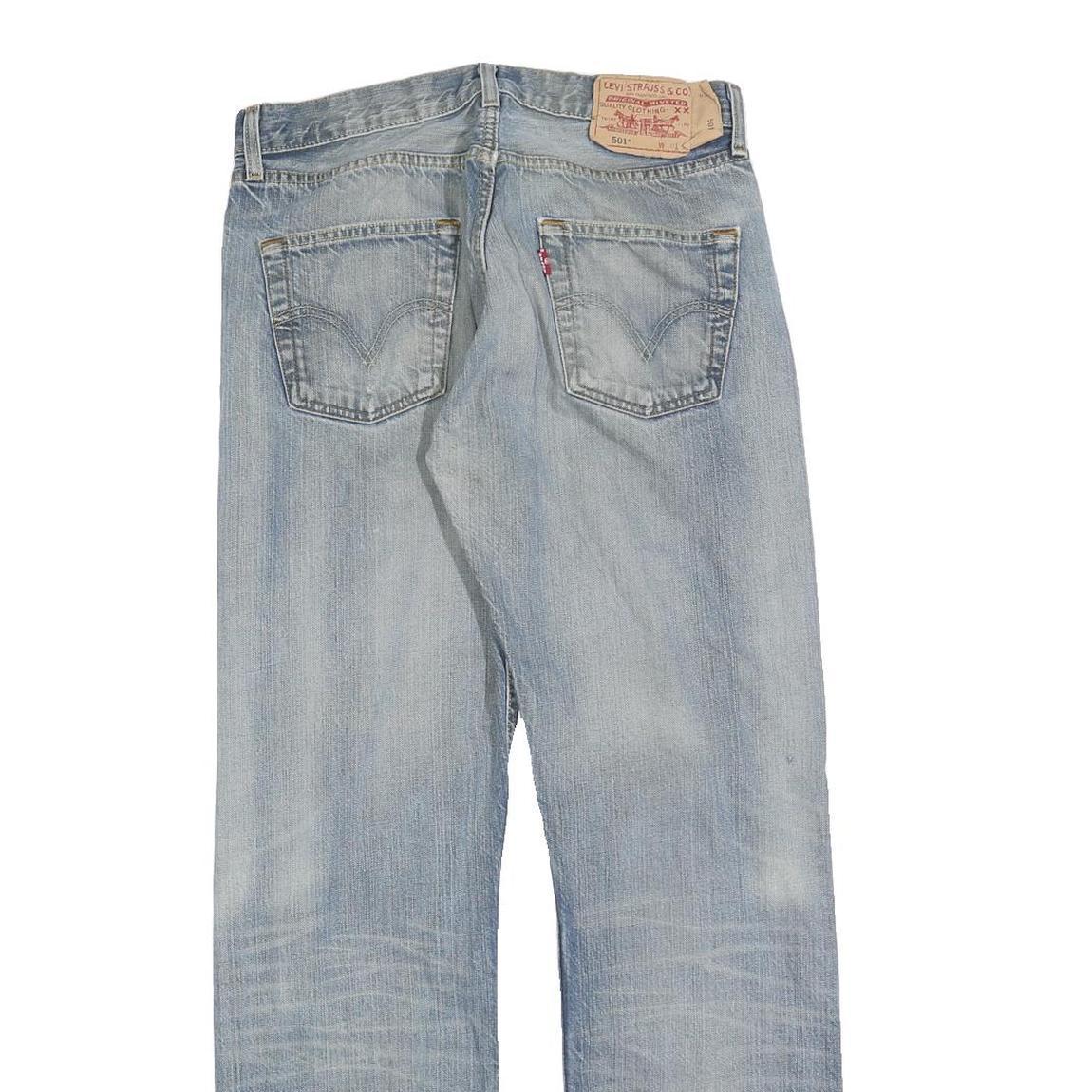 LEVI'S 501 Mens Jeans Blue Regular Straight Denim Medium W30 L30 Classic Fit