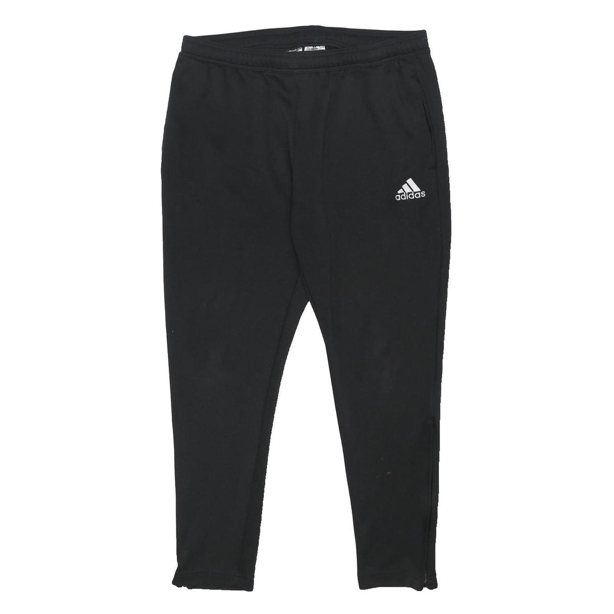 ADIDAS Womens Joggers Black Slim Tapered XL W32 L25 Sportswear Workout Pants