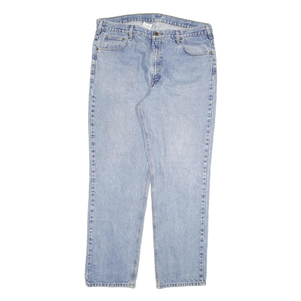 CARHARTT Mens Regular Fit Denim Jeans Light Blue W40 L34 Classic Cotton Zip