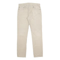 LEVI'S Mens Cotton Slim Beige Trousers W33 L32 Zip Closure Classic Fit Stylish