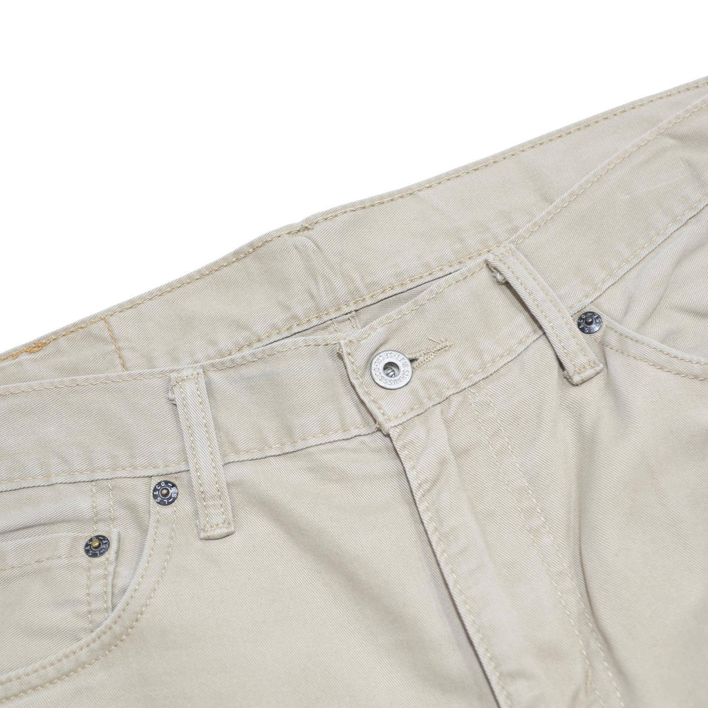 LEVI'S Mens Cotton Slim Beige Trousers W33 L32 Zip Closure Classic Fit Stylish