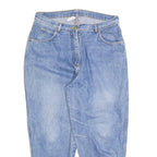 FASHION EXTRA Womens Jeans Blue Cotton Blend Regular W34 L27 Bow Detail Zip