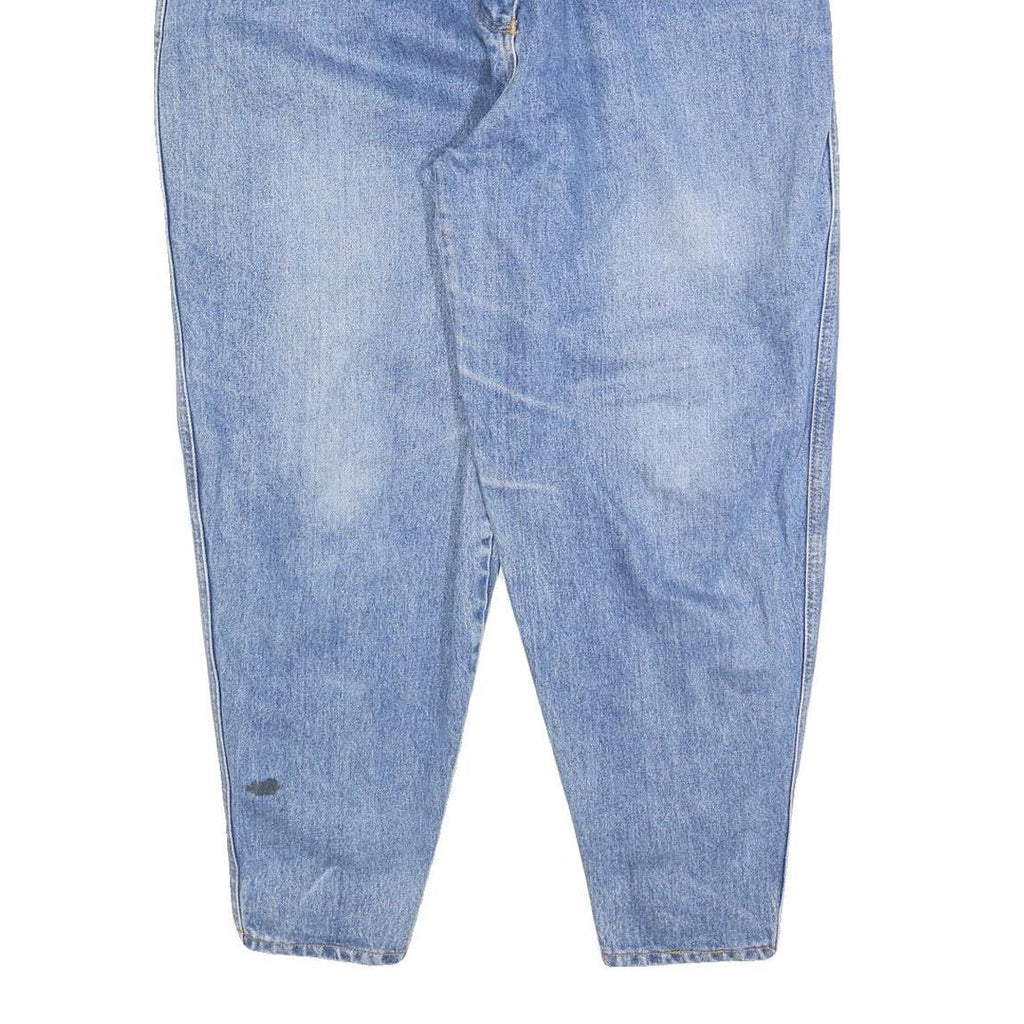 FASHION EXTRA Womens Jeans Blue Cotton Blend Regular W34 L27 Bow Detail Zip