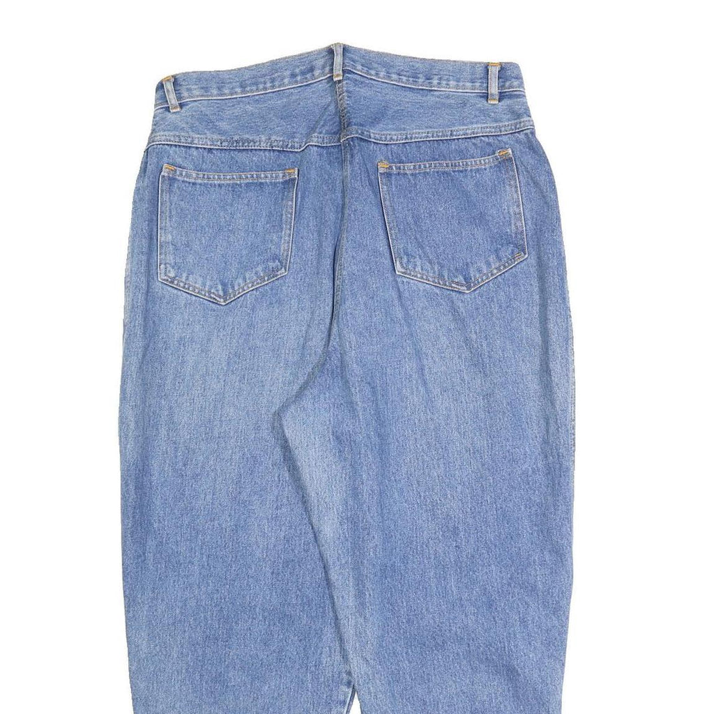 FASHION EXTRA Womens Jeans Blue Cotton Blend Regular W34 L27 Bow Detail Zip